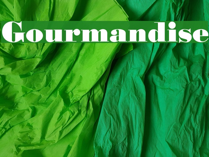 Gourmandise Font examples