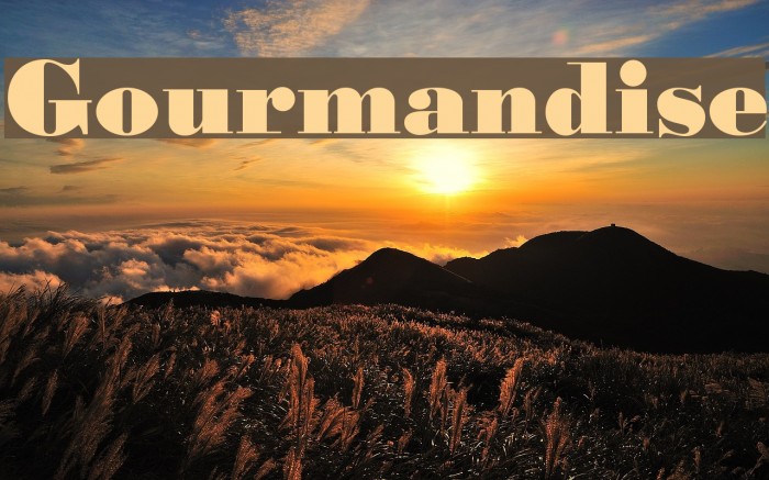 Gourmandise Font examples