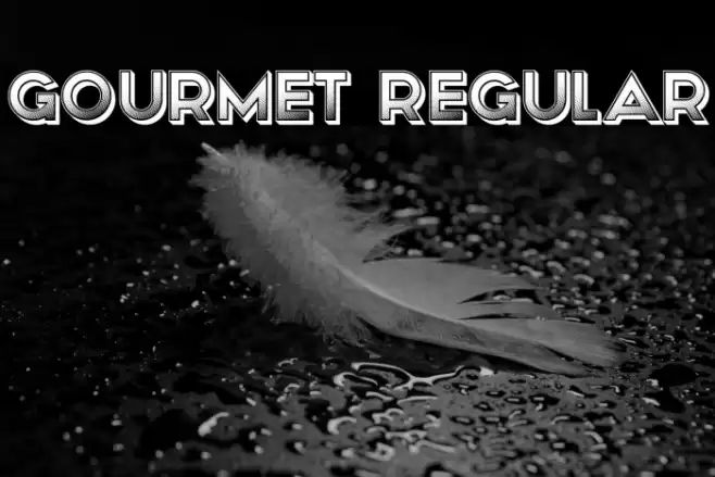 Gourmet Regular Font examples