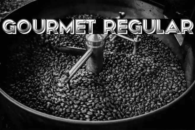 Gourmet Regular Font examples