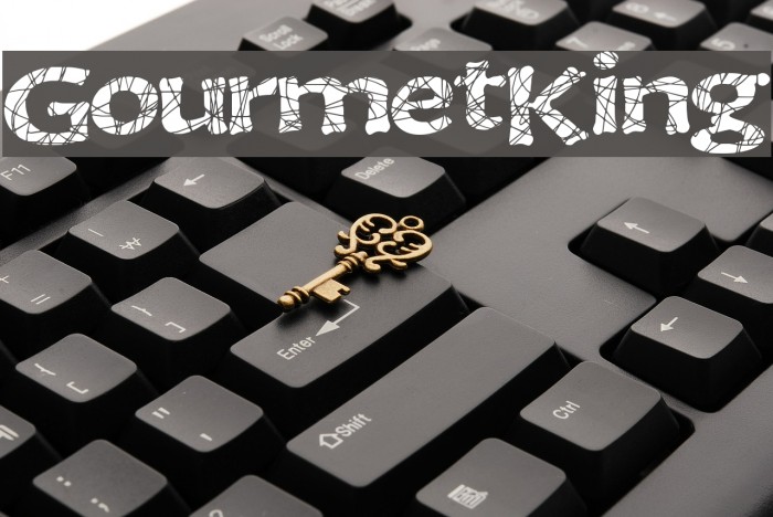 GourmetKing Font examples