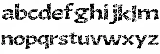 GourmetKing Schriftart Kleinbuchstaben
