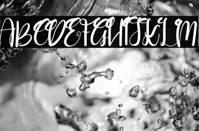 Goushy Script Font examples