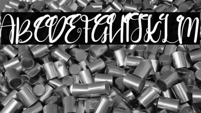 Goushy Script Font examples