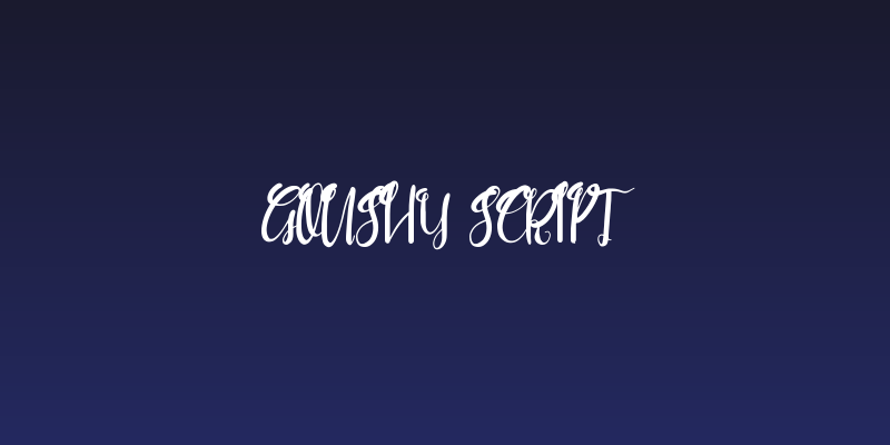 Goushy Script Social Header