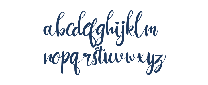 Goushy Script Lowercase