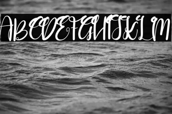 Goushy Script Font examples