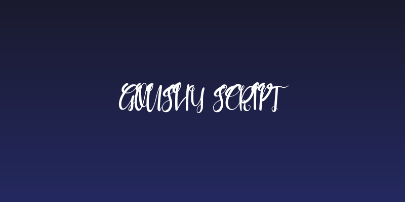 Goushy Script Social Header