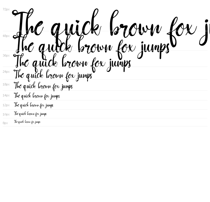 Goushy Script Waterfall