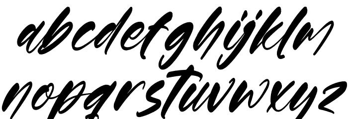 Gouthals Palmetto DEMO VERSION Italic Font LOWERCASE