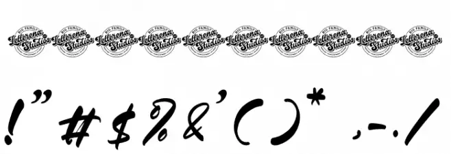 Gouthals Palmetto DEMO VERSION Font OTHER CHARS