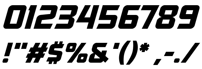 Government Agent BB Italic Font OTHER CHARS