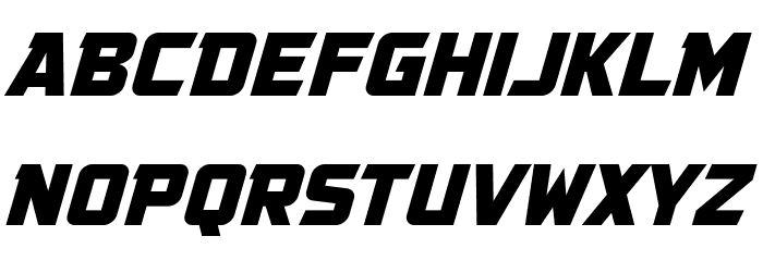 Government Agent BB Italic Font LOWERCASE
