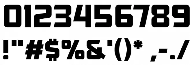 Government Agent BB Font OTHER CHARS