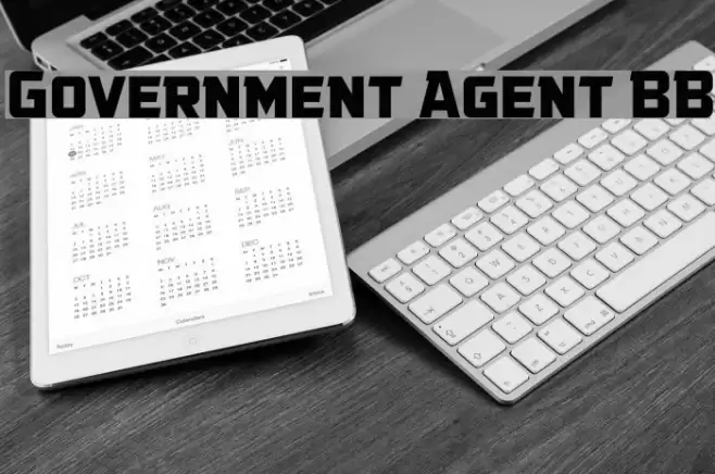 Government Agent BB Font examples