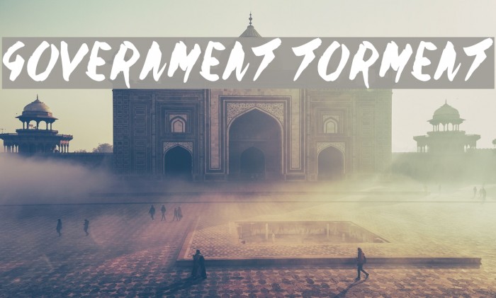 Government Torment Font examples