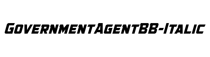 GovernmentAgentBB-Italic  フリーフォントのダウンロード