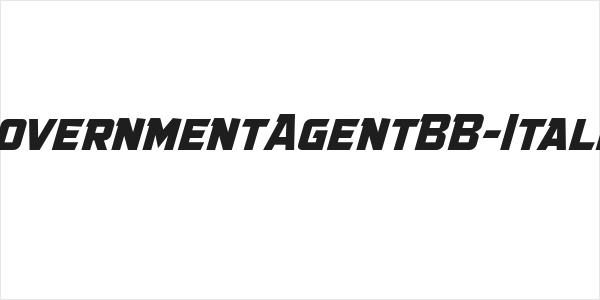 GovernmentAgentBB-Italic Logo