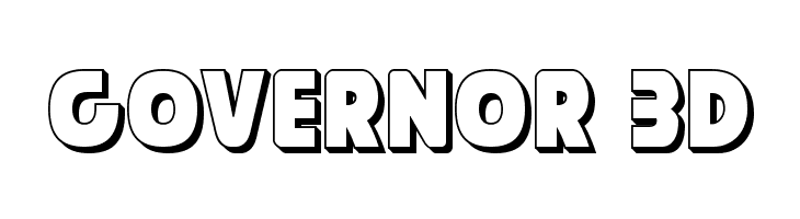 Governor 3D Font