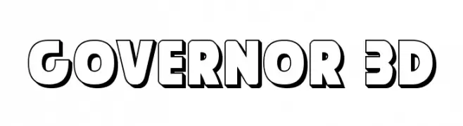 Governor 3D  フリーフォントのダウンロード