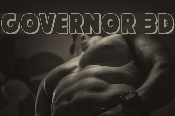Governor 3D フォント examples