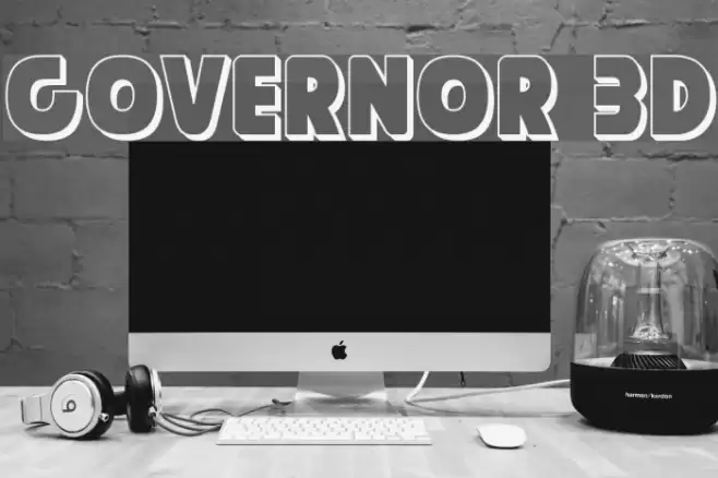 Governor 3D フォント examples