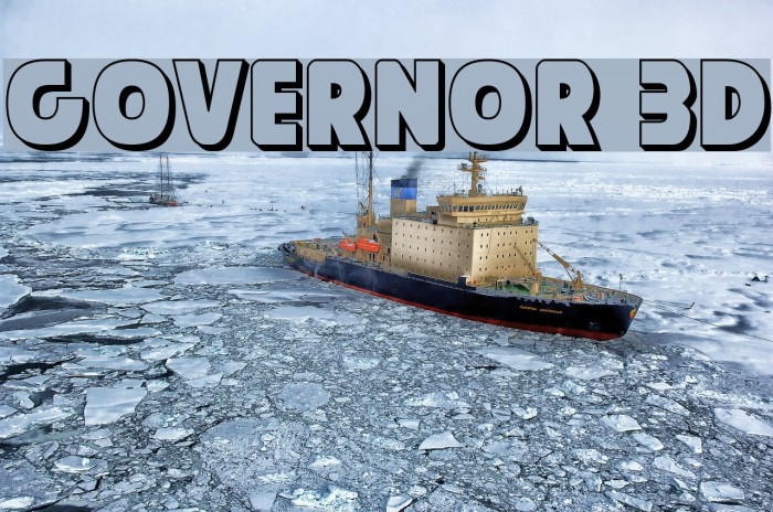 Governor 3D フォント examples