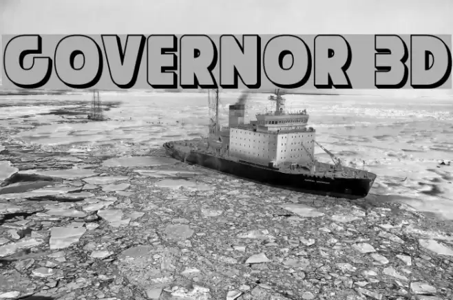 Governor 3D フォント examples