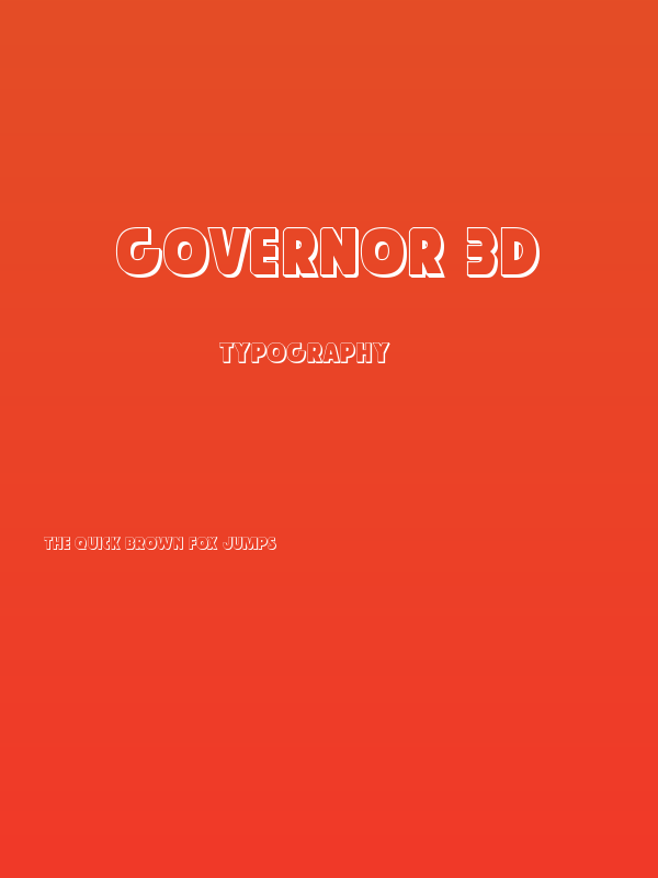 Governor 3D Poster