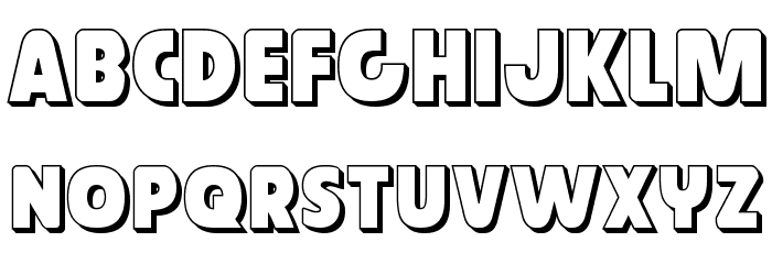 Governor 3D フォント 小文字
