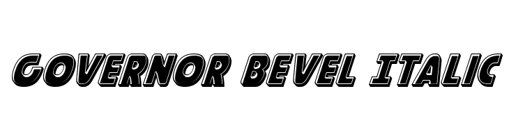 Governor Bevel Italic  Fuentes Gratis Descargar