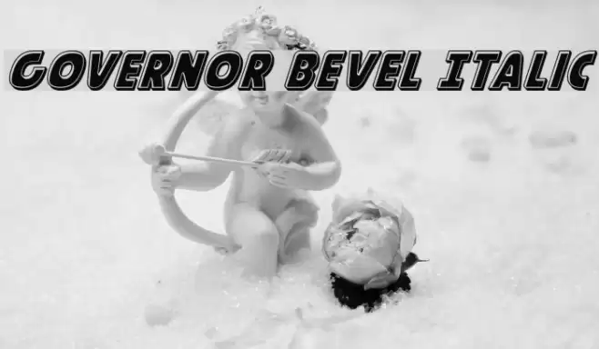 Governor Bevel Italic Font examples