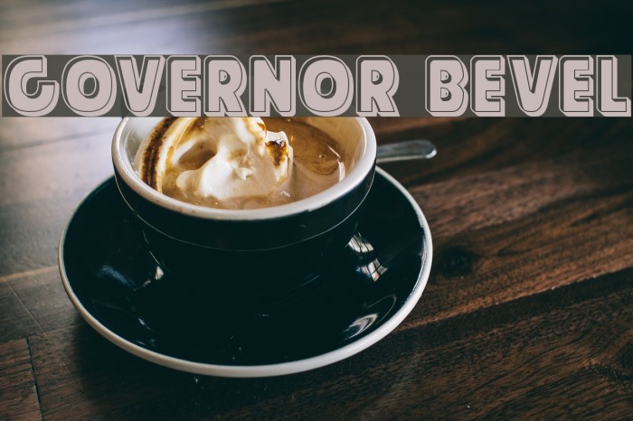 Governor Bevel Font examples