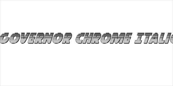 Governor Chrome Italic Logo