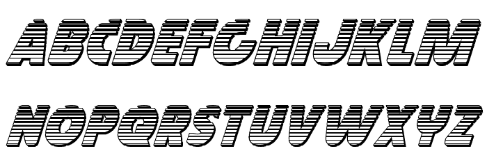 Governor Chrome Italic Font LOWERCASE