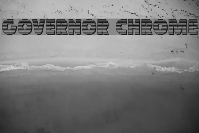 Governor Chrome Font examples