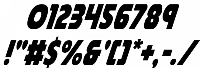 Governor Condensed Italic Font OTHER CHARS