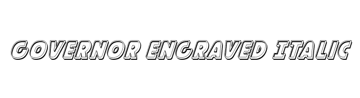 Governor Engraved Italic  baixar fontes gratis