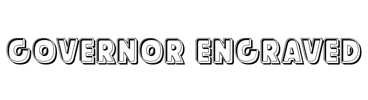Governor Engraved Font