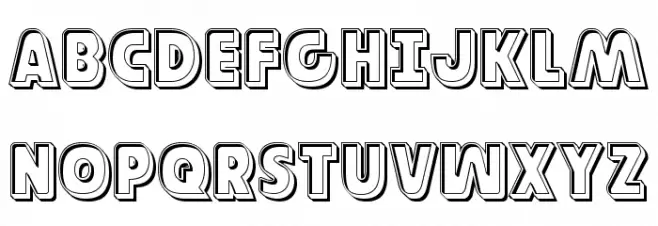 Governor Engraved Font Litere mari