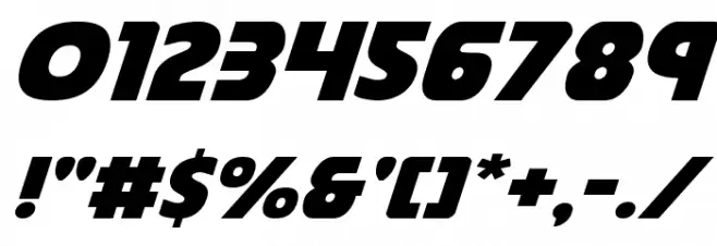 Governor Expanded Italic Font OTHER CHARS