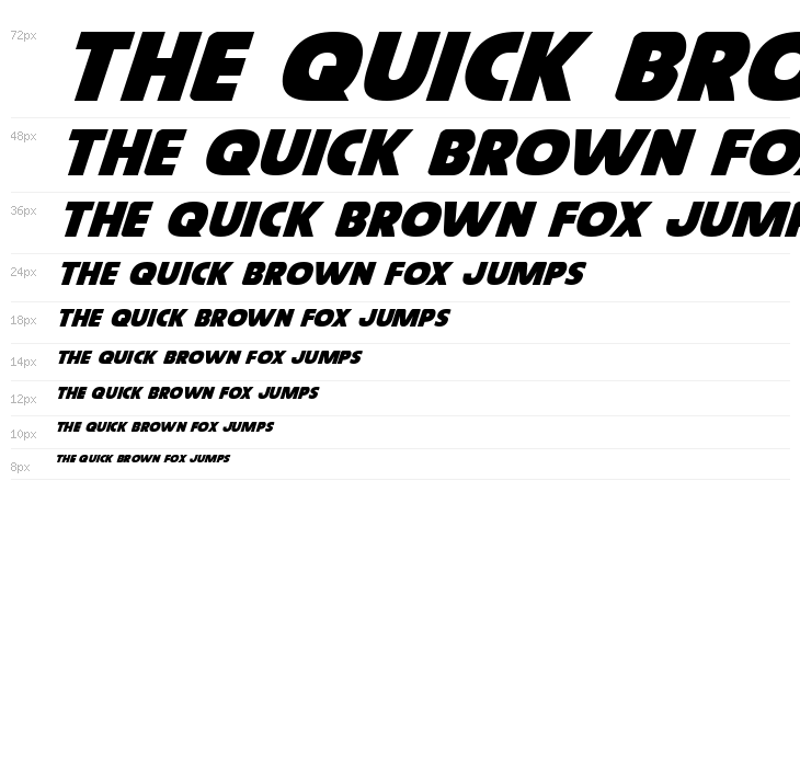 Governor Expanded Italic Waterfall