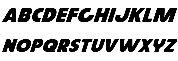 Governor Expanded Italic Font LOWERCASE