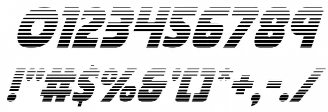 Governor Gradient Italic Schriftart Anderer Schreiben
