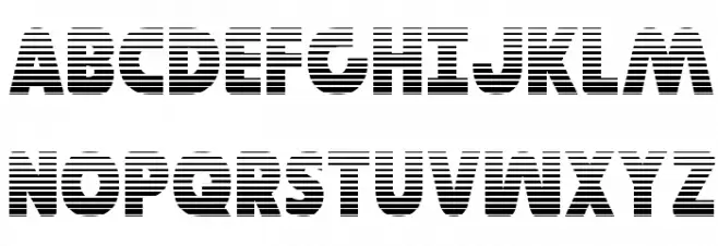Governor Gradient フォント 大文字