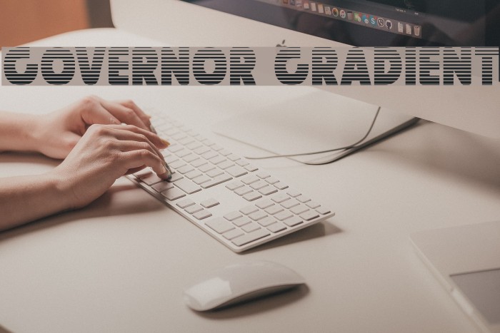 Governor Gradient Font examples