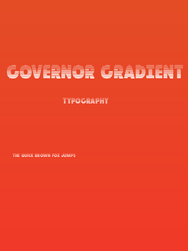 Governor Gradient Poster