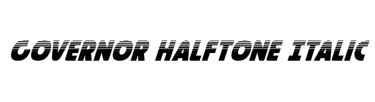 Governor Halftone Italic  Frei Schriftart Herunterladen