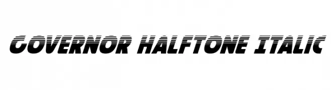 Governor Halftone Italic  नि: शुल्क फ़ॉन्ट्स डाउनलोड