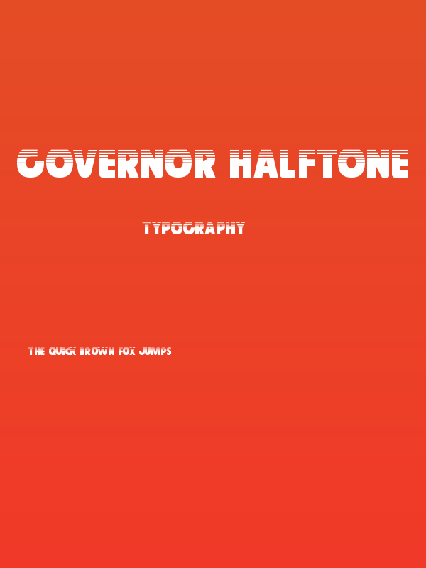 Governor Halftone Poster